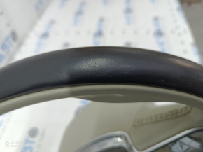 Bare steering wheel Volvo XC90 16-22 gray leather, without heating and petals, scratches, for dry cleaning