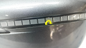 Side mirror left Nissan Rogue Sport 17-19 5 pins, turn signal, graphite, butt