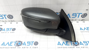 Side mirror right Nissan Rogue Sport 17-19 5 pins, turn signal, graphite, worn