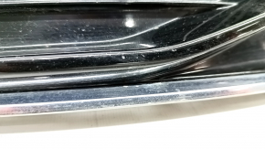 Front bumper grille left Audi A6 C7 16-18 type 2 rest, gloss with chrome insert, sand, scratches