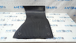 Floor mat front right Audi A6 C7 12-18 black, rubber, worn