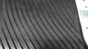 Floor mat front right Audi A6 C7 12-18 black, rubber, worn