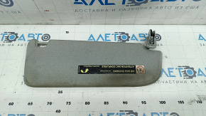 Left visor Audi A6 C7 12-16 gray, without hook, dry-cleanable