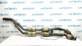 Intake pipe with catalytic converters VW Atlas 18- 3.6, with lambda, rusty, dented, torn mesh, burnt out