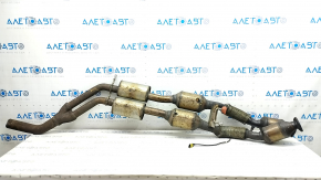 Intake pipe with catalytic converters VW Atlas 18- 3.6, with lambda, rusty, dented, torn mesh, burnt out