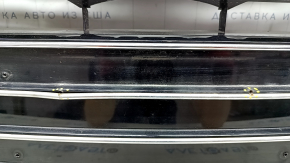 Radiator grille assembly Audi A6 C7 16-18 rest, with emblems, black gloss + chrome, for parking sensors, broken fastening, non-standard holes, sand