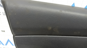 Door trim card front left Nissan Rogue Sport 17-19 black, armrest leather black, overlay blue gloss, dry cleaning