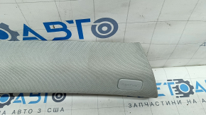 Front pillar trim upper right Audi A6 C7 16-18 rest, gray, crack, for dry cleaning, scratches