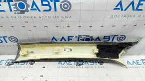 Front pillar trim upper right Audi A6 C7 16-18 rest, gray, crack, for dry cleaning, scratches