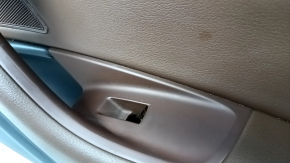 Door trim card front right Audi A6 C7 12-18 black, insert brown leather, scratches, broken fastener