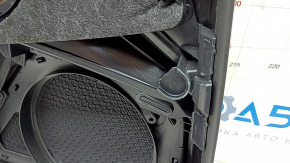 Door trim card front right Audi A6 C7 12-18 black, insert brown leather, scratches, broken fastener
