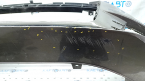 Bare front bumper Audi A6 C7 16-18 rest, graphite, for parking sensors, for headlight washers, scratches, scuffs
