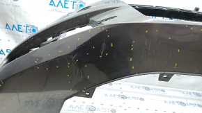Bare front bumper Audi A6 C7 16-18 rest, graphite, for parking sensors, for headlight washers, scratches, scuffs