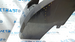 Bare front bumper Audi A6 C7 16-18 rest, graphite, for parking sensors, for headlight washers, scratches, scuffs