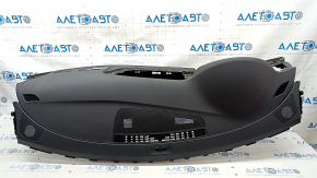 Torpedo front panel with AIRBAG Audi A6 C7 12-18 without projection, black, scratches, rusty pyropatron