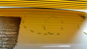 Hood bare Toyota Highlander 11-13 silver 1F7, dented, bumps, rust
