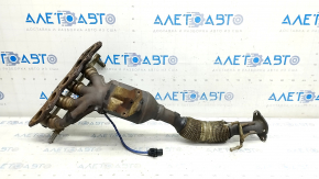 Exhaust manifold with catalyst Ford Fusion mk5 17-20 hybrid with lambda, mesh is torn, bolt is broken