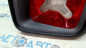 Right headlight Jeep Renegade 15-18 prerest graphite frame, frame burnt out, housing cracked
