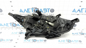 Headlight assembly front left Nissan Rogue Sport 17-19 halogen, with fasteners, sand, condensation inside