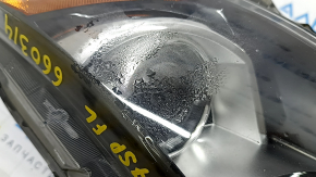 Headlight assembly front left Nissan Rogue Sport 17-19 halogen, with fasteners, sand, condensation inside