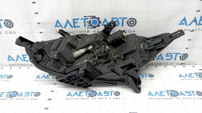 Headlight assembly front right Nissan Rogue Sport 17-19 halogen, with fasteners, scratches, sand, condensation inside