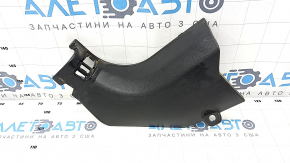 Front pillar trim lower left Nissan Rogue Sport 17-19 black, scratches, worn