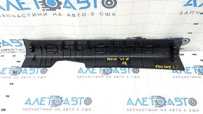 Front right door sill trim Nissan Rogue Sport 17-19 black, scratches, broken mount