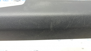 Front right door sill trim Nissan Rogue Sport 17-19 black, scratches, broken mount