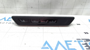 Driver's seat memory control panel front left door BMW 7 G11 G12 16-19 4 buttons, black trim, black buttons