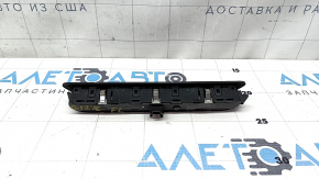 Driver's seat memory control panel front left door BMW 7 G11 G12 16-19 4 buttons, black trim, black buttons
