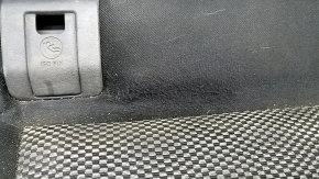 Rear row of seats 2nd row Nissan Rogue Sport 17-19 black cloth with gray insert, worn, scratches, dry cleanable
