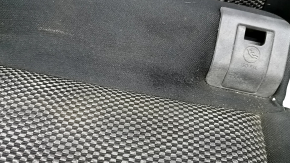 Rear row of seats 2nd row Nissan Rogue Sport 17-19 black cloth with gray insert, worn, scratches, dry cleanable