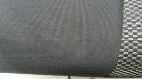 Rear row of seats 2nd row Nissan Rogue Sport 17-19 black cloth with gray insert, worn, scratches, dry cleanable