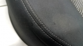 Rear row of seats 2nd row Nissan Rogue Sport 17-19 black cloth with gray insert, worn, scratches, dry cleanable
