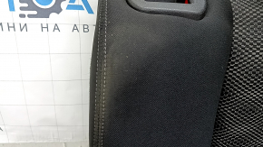 Rear row of seats 2nd row Nissan Rogue Sport 17-19 black cloth with gray insert, worn, scratches, dry cleanable