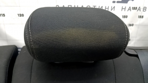 Rear row of seats 2nd row Nissan Rogue Sport 17-19 black cloth with gray insert, worn, scratches, dry cleanable