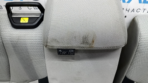 Rear row of seats 2nd row Subaru Forester 19- SK cloth black with gray, without armrest, for dry cleaning, rusty at the bottom