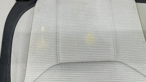 Rear row of seats 2nd row Subaru Forester 19- SK cloth black with gray, without armrest, for dry cleaning, rusty at the bottom