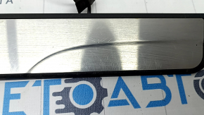 Door sill trim front right outer Nissan Rogue Sport 17-19 chrome, Rogue Sport, with backlight, scratches, without chip