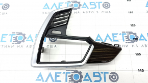 Front panel trim left BMW X5 G05 19-23 wood Alu Mesheffect