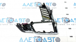Front panel trim left BMW X5 G05 19-23 wood Alu Mesheffect