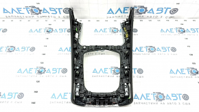 BMW X5 G05 19-22 center console trim black leather, trim p Alu Mesheffectod wood, scratches