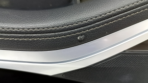 Door trim card front left BMW X5 G05 19-23 leather black, wood insert Alu Mesheffect, tears