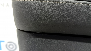 Door trim card front left BMW X5 G05 19-23 leather black, wood insert Alu Mesheffect, tears