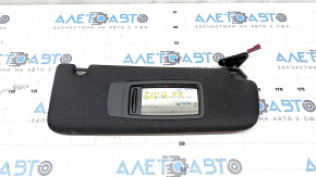 Right visor BMW 7 G11 G12 16-22 black, without hook