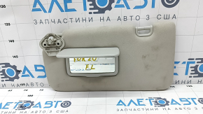 Left visor Subaru Forester 19-SK gray, without hook, for cleaning