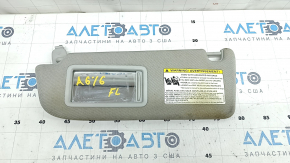 Left visor Audi A6 C7 12-16 gray, without hook, dry-cleanable