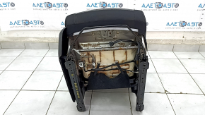 Passenger seat Nissan Rogue Sport 17- without airbag, mechanical, cloth, black with gray insert, for dry cleaning, rusty at the bottom, oxidized chips