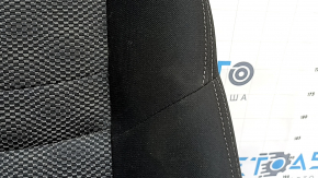 Passenger seat Nissan Rogue Sport 17- without airbag, mechanical, cloth, black with gray insert, for dry cleaning, rusty at the bottom, oxidized chips