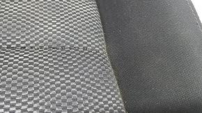Passenger seat Nissan Rogue Sport 17- without airbag, mechanical, cloth, black with gray insert, for dry cleaning, rusty at the bottom, oxidized chips